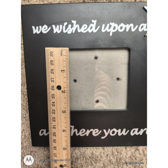 Mudpie Picture Frame Star Black Baby Table Decor - Picture 4 of 10